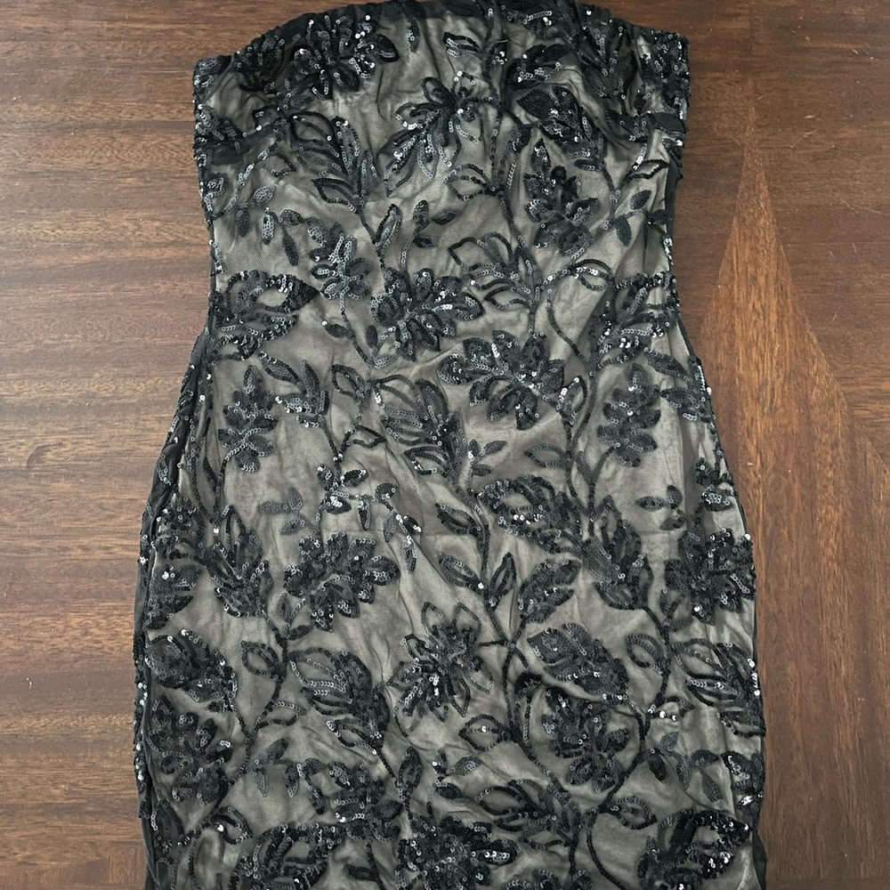 Windsor strapless sequin dress